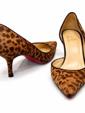 Christian Louboutin
Ponyhair Animal Print D'Orsay Pumps (Iriza?) 38.5 / 8.5